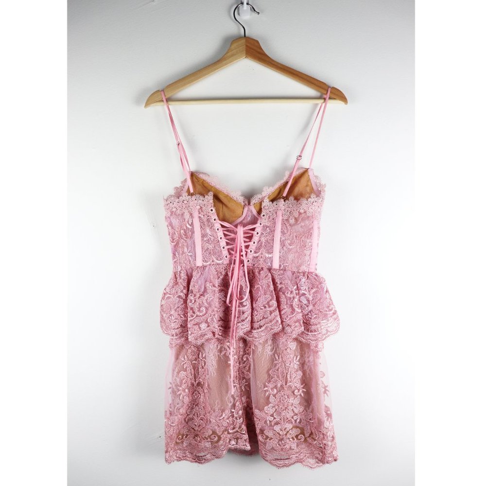 NEW V. Chapman Poppy Lace Dress in Pink Lavender 0 - Picture 8 of 8